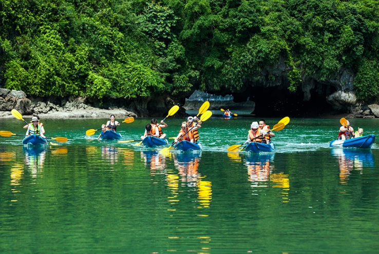 Halong Bay activities listing, photo by Bhaya Cruises