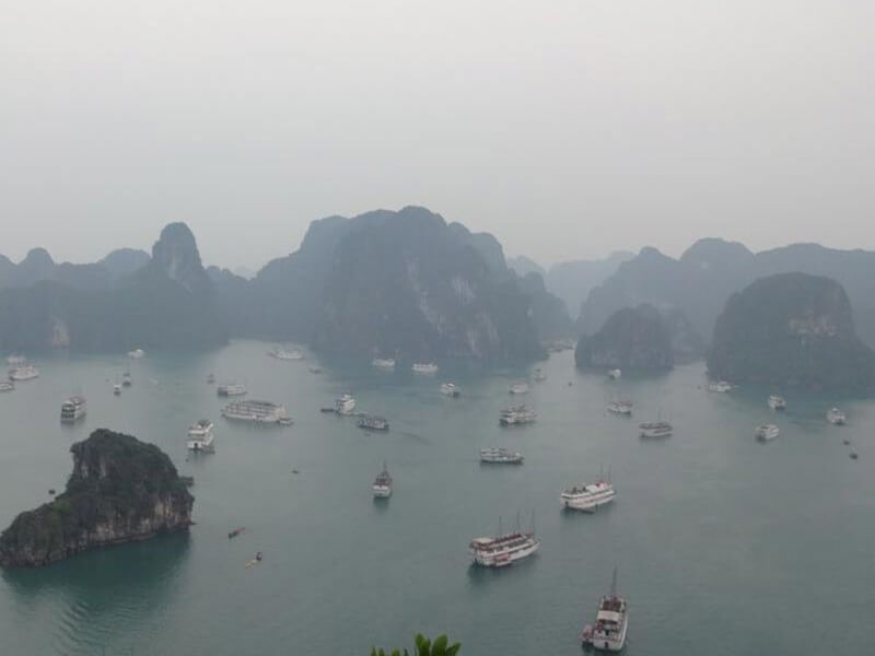 halong bay in winter