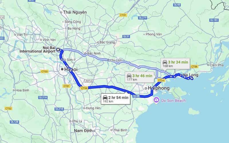 Hanoi to Halong Bay