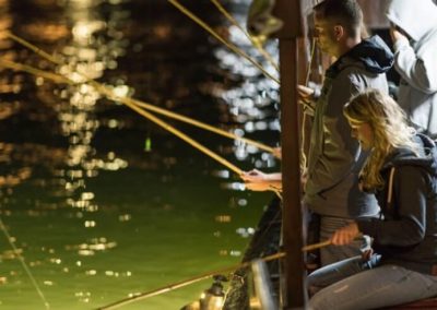 squid fishing on halong bay