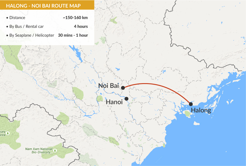 How to get to Noi Bai airport from Halong Bay